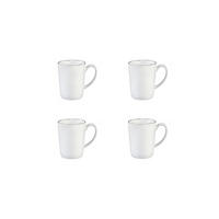 BECHER Pure 400ml - 4er-Set - Schneeweiß - Weiß, Keramik (0.4L) - Björn