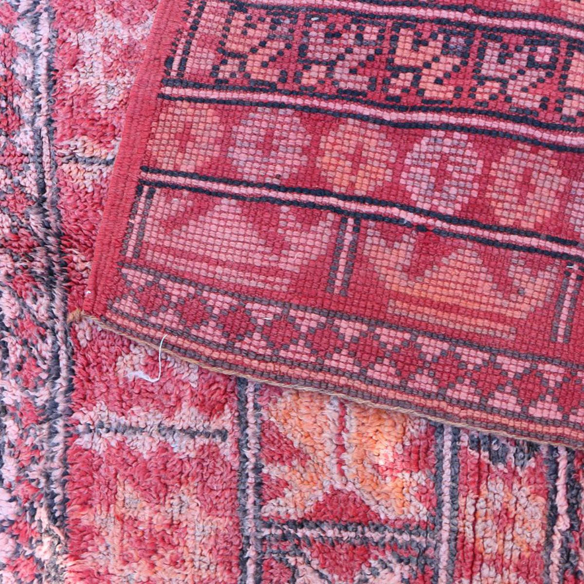 BERBERTEPPICH aus reiner Wolle 182x 335 cm - Rot, Naturmaterialien (182/335cm) - AFK Living