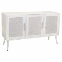 SIDEBOARD aus Holz und Gitter, Weißes, 120x42x71 - Weiß, Holz (120/71/41.5cm) - Wanderlust