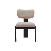 STUHL - 56 cm x 60 cm - Stoff - Taupe - WILANA - Taupe/Schwarz, Textil (56/85/60cm) - Vente-Unique