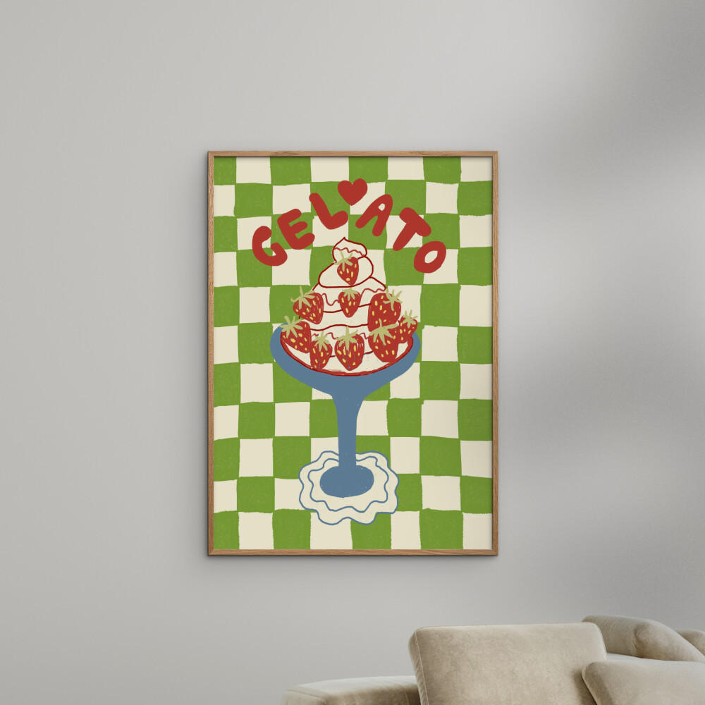 POSTER Studio Dolci - Gelato - Grün, Papier (30/40/0.1cm) - Poster&Frame