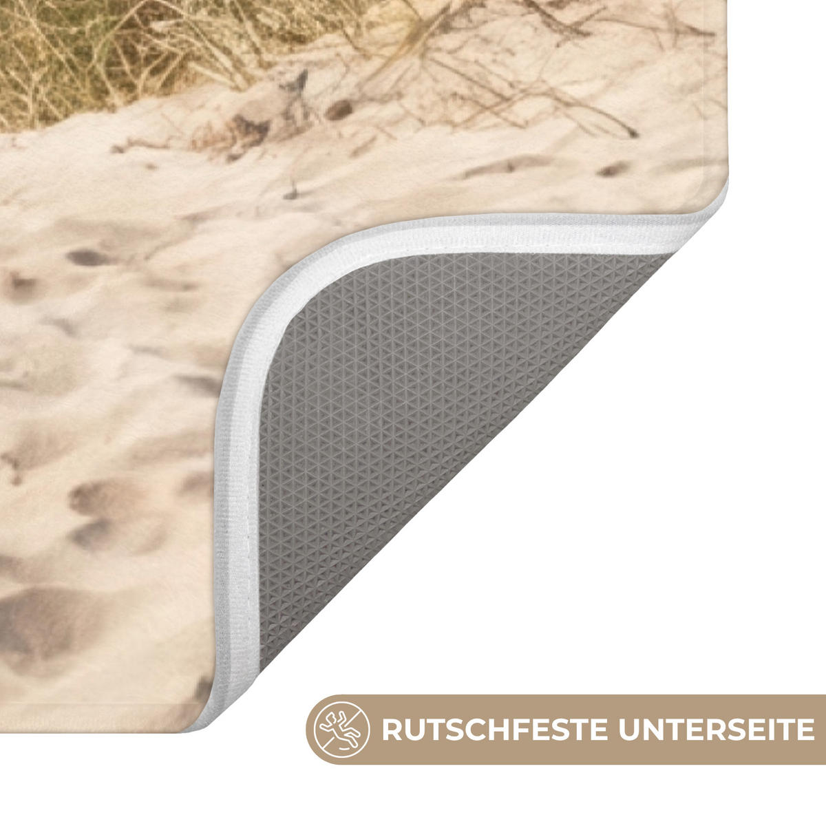 KOUPELNOVÁ PŘEDLOŽKA Pláž - Chaty - Barevné - Duny 60x90 cm - různobarevná, textil/plast (60/90cm) - OnlyWow