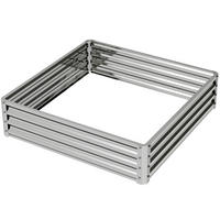 HOCHBEET 120/120/30 cm Silber (ohne Boden) - Silberfarben, Metall (120/30/120cm) - Oxeza