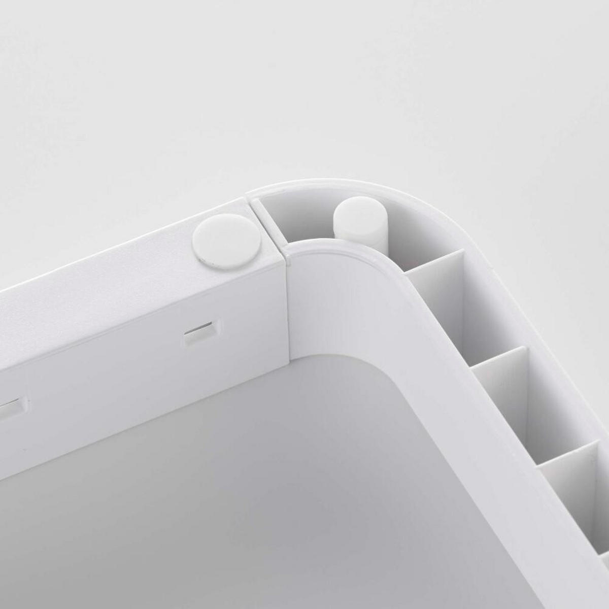 KOCHTOPF- UND DECKELORGANIZER Tower weiß 20/45/17 cm - Weiß, Metall (20/17/45cm) - Yamazaki
