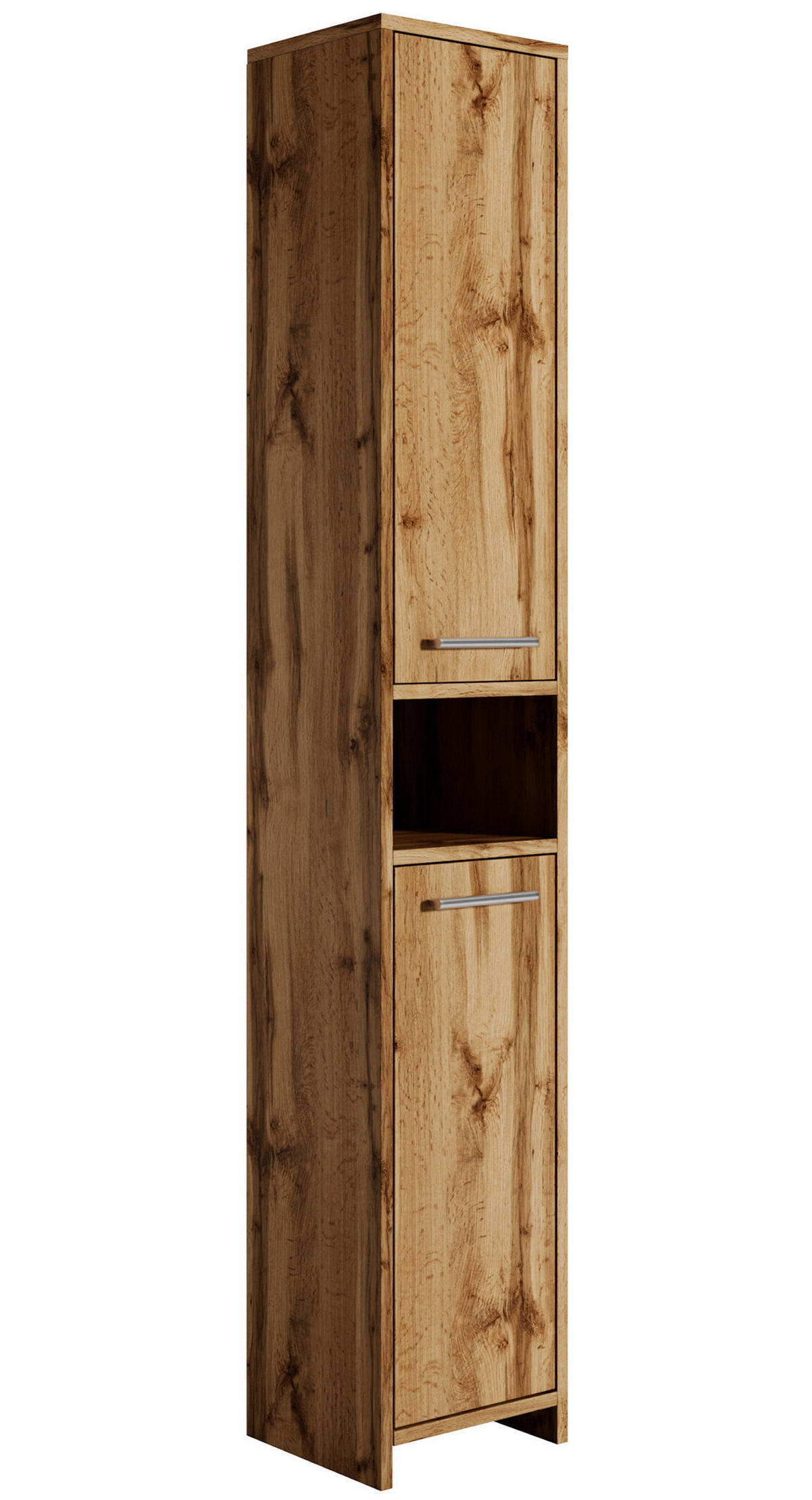 BADEZIMMERSCHRANK Nemo mit 2 Türen Eiche - 32 x 29 x 190 cm - Eichefarben, Holz (32/190/29cm) - Badplaats