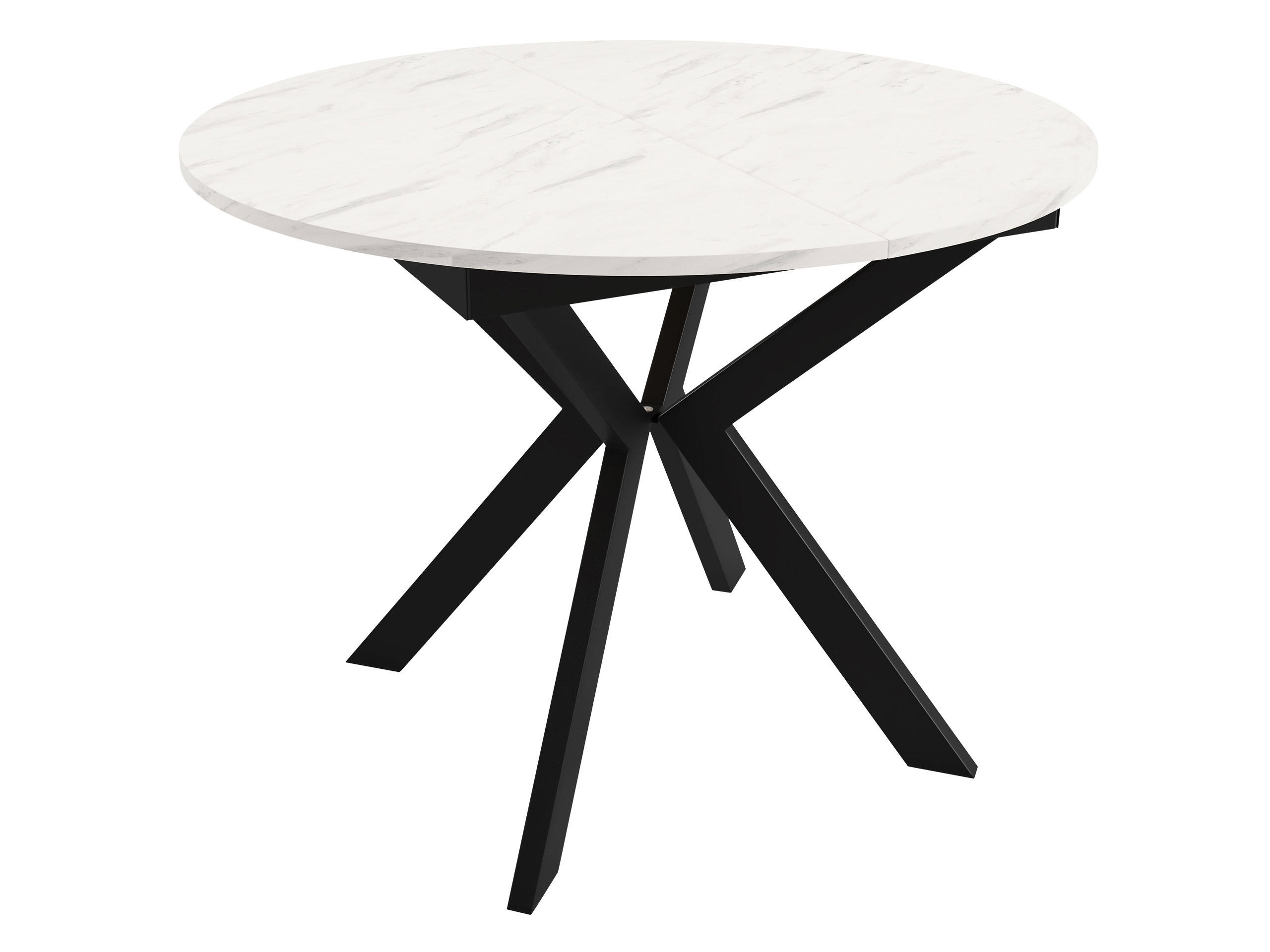 TISCH Leia 100 Ausziehbar - Multicolor/Schwarz, Holzwerkstoff/Metall (100/100/76cm) - MIRJAN24