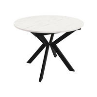 TISCH Leia 100 Ausziehbar - Multicolor/Schwarz, Holzwerkstoff/Metall (100/100/76cm) - MIRJAN24