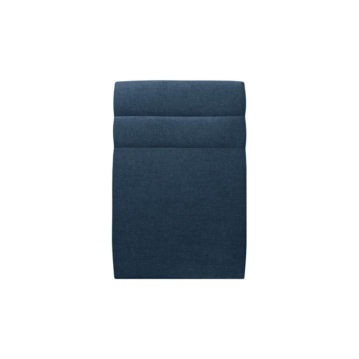 KOPFTEIL Modell Linien – Ozeanblauer Stoff 90 cm - Beige/Dunkelblau, Karton/Holz (90/120/10cm) - Sommeil de Plomb