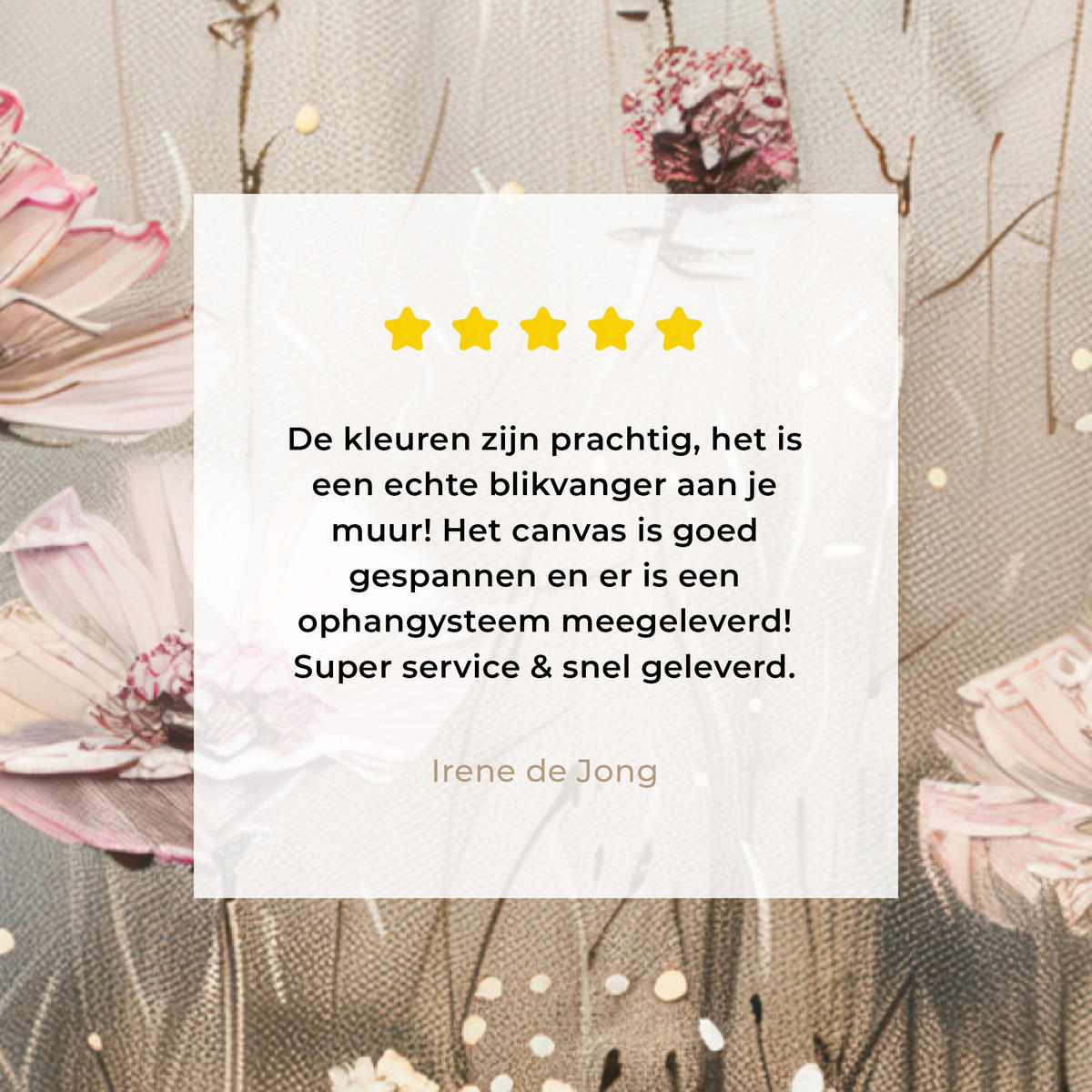 LEINWANDBILD Blumen - Rosa - Modern - Beige Deko Groß 90x140 cm - Beige, Textil (90/140cm) - MuchoWow