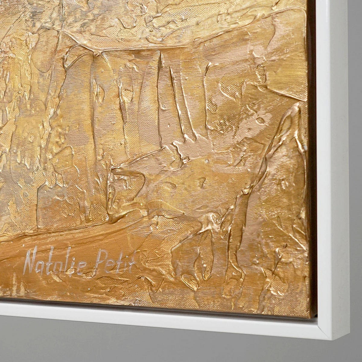 GEMÄLDE Ästhetik Schattenfugenrahmen Weiß 160x80 cm - Weiß, Holz (160/80cm) - YS-art gallery