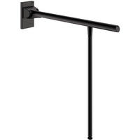STÜTZKLAPPGRIFF Be-Line mit Fuß D42 L.850 Aluminium matt schwarz - Chromfarben, Metall (15/13/99cm) - Delabie