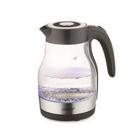 WASSERKOCHER ELEKTRISCH Schwarz 21/14.7/22.5 cm MR061BLACK - Schwarz, Glas (14.7/22.5/21cm) - Maestro 
