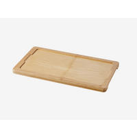 HOLZTABLETT 34 x 19,5 cm FÜR STEAKTELLER 30 x 16 cm Bambus - Braun, Keramik (19.5/1.5/34cm) - Revol Porcelaine France