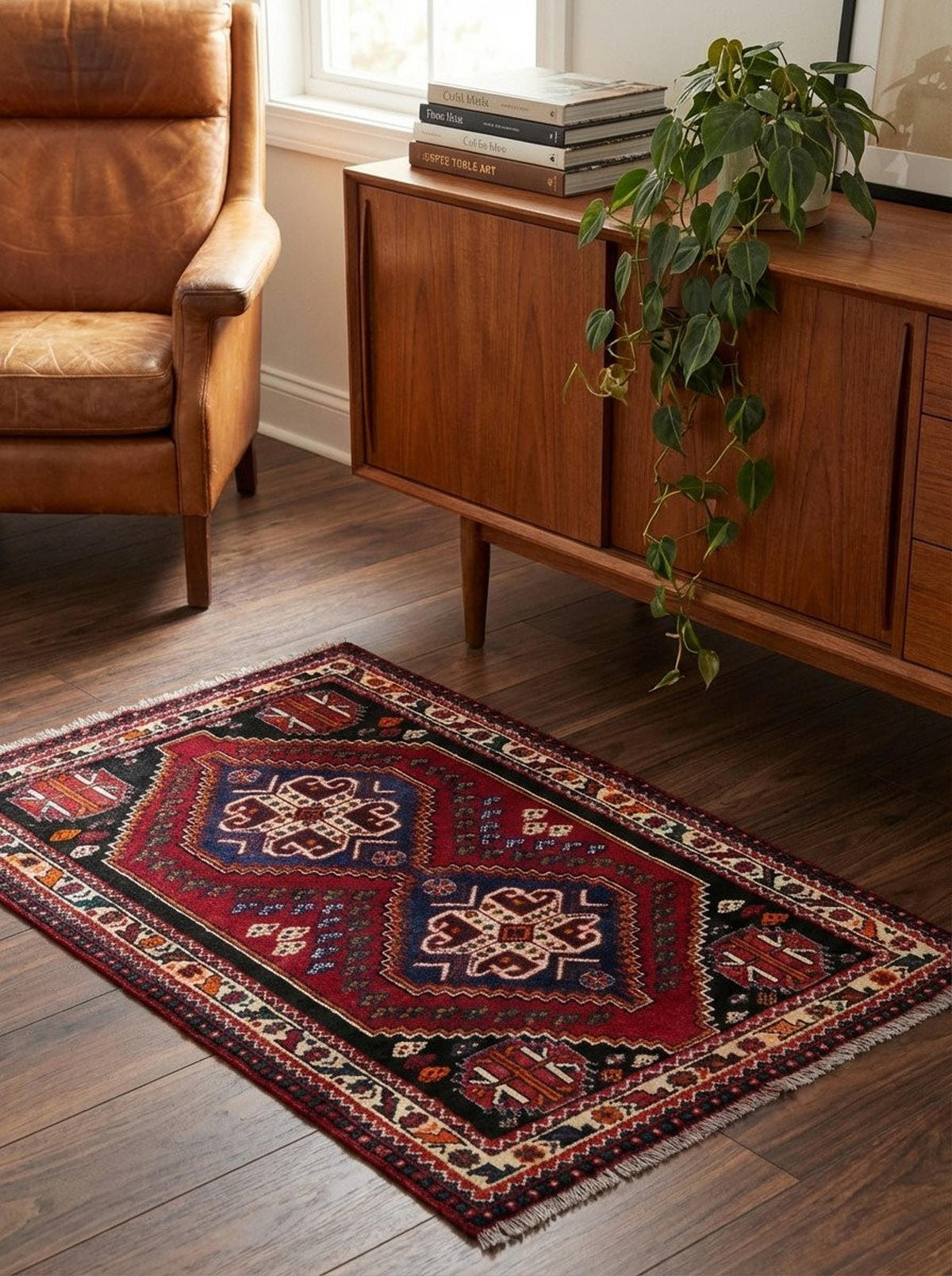 TEPPICH Gashgai Mehrfarbig 153/104 cm Schurwolle - Multicolor, Textil (104/153cm) - Looma