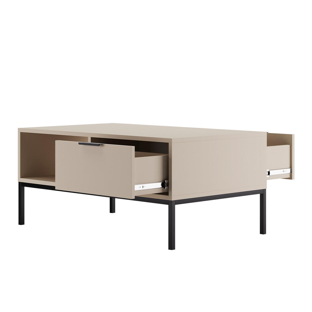 COUCHTISCH Seattle Kaschmir - Beige, Holzwerkstoff (60/100/45.4cm) - Petits-meubles