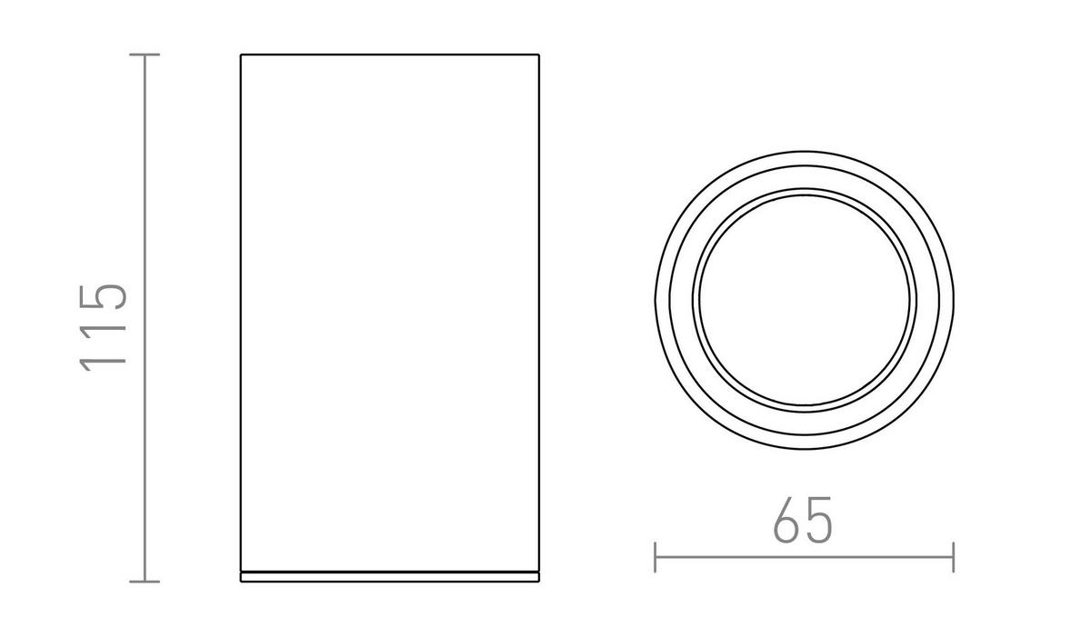 DECKENLEUCHTE MOMA Schwarz 9 W - Schwarz, Metall (65/65/115cm) - Rendl
