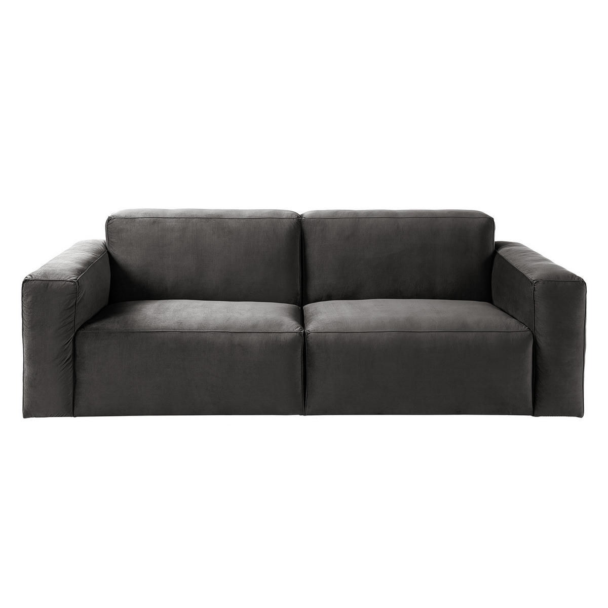 3-SITZER SOFA - Dunkelgrau, Textil (240/75/96cm) - home24