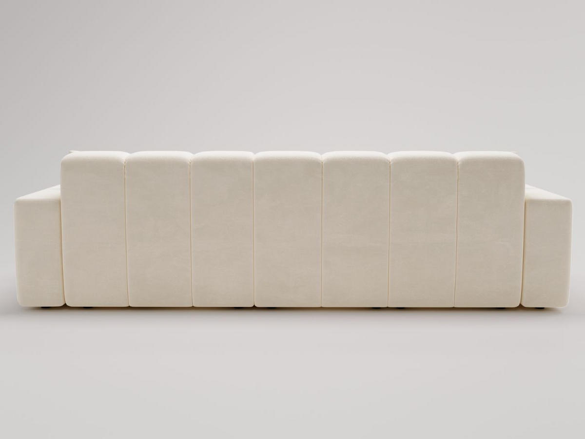 ECKSOFA Nork Creme Links - Creme, Holz/Textil (180/265cm) - Graingold