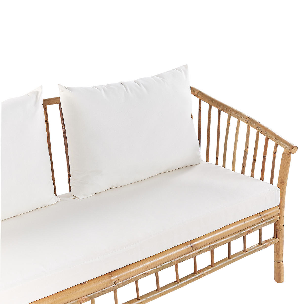 LOUNGE-SET 4-Sitzer hellbraun Maggiore - Hellbraun, Holz - Beliani