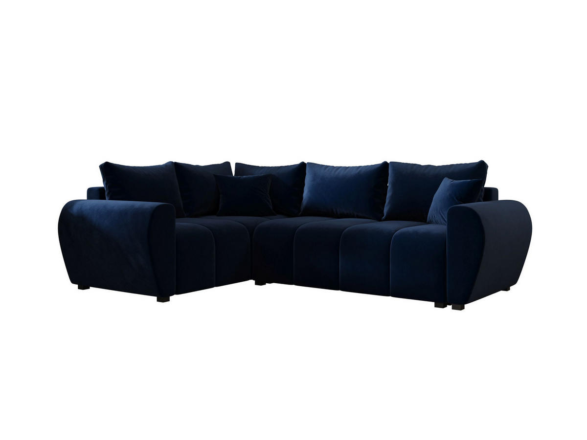 ECKSOFA MOLISA L PLUS Itaka 11 Links mit Schlaffunktion - Dunkelblau, Textil (235/175cm) - Bedante