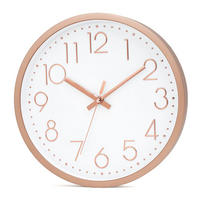 WANDUHR 30.5 cm - Goldfarben, Kunststoff (30.5/30.5/4.5cm) - Intirilife