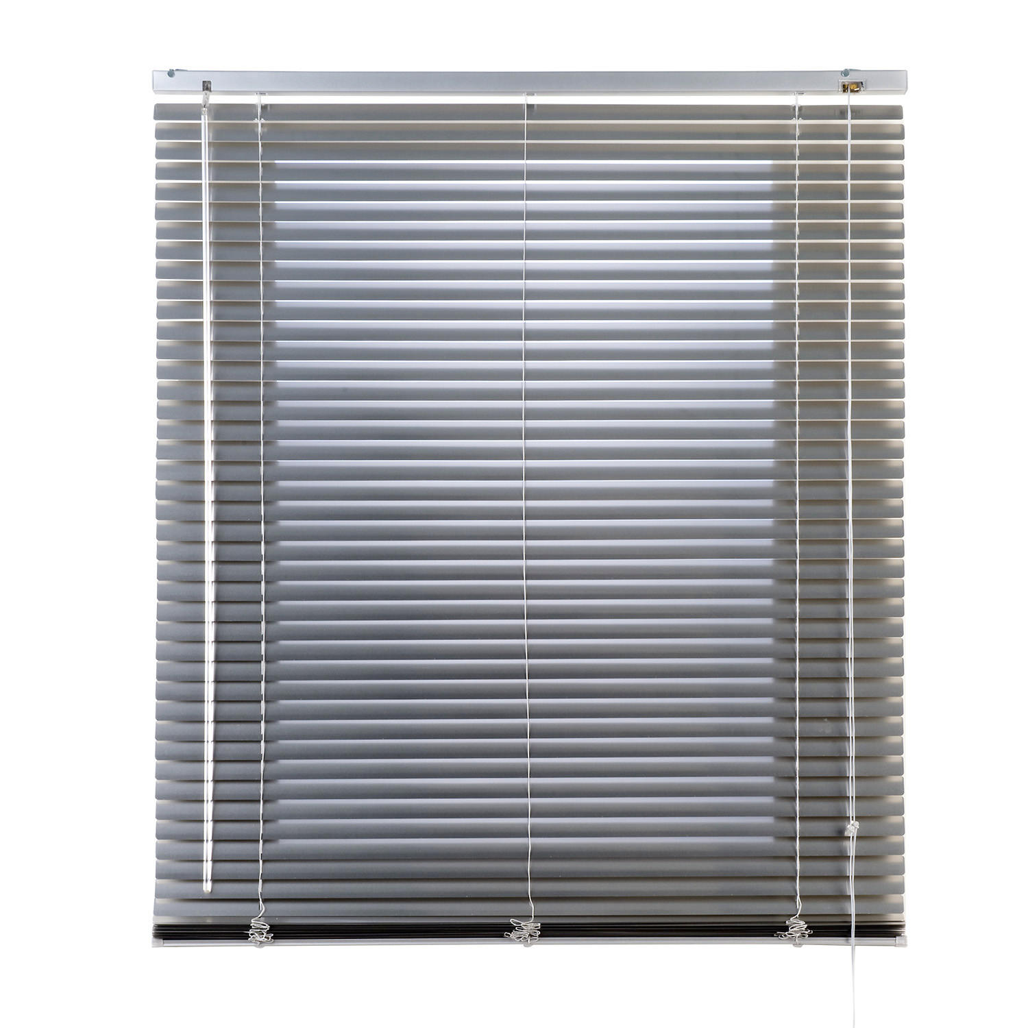 JALOUSIE venetianische mit Silber Zugschnu 165X250 - Grau, Metall (165/250cm) - STORESDECO