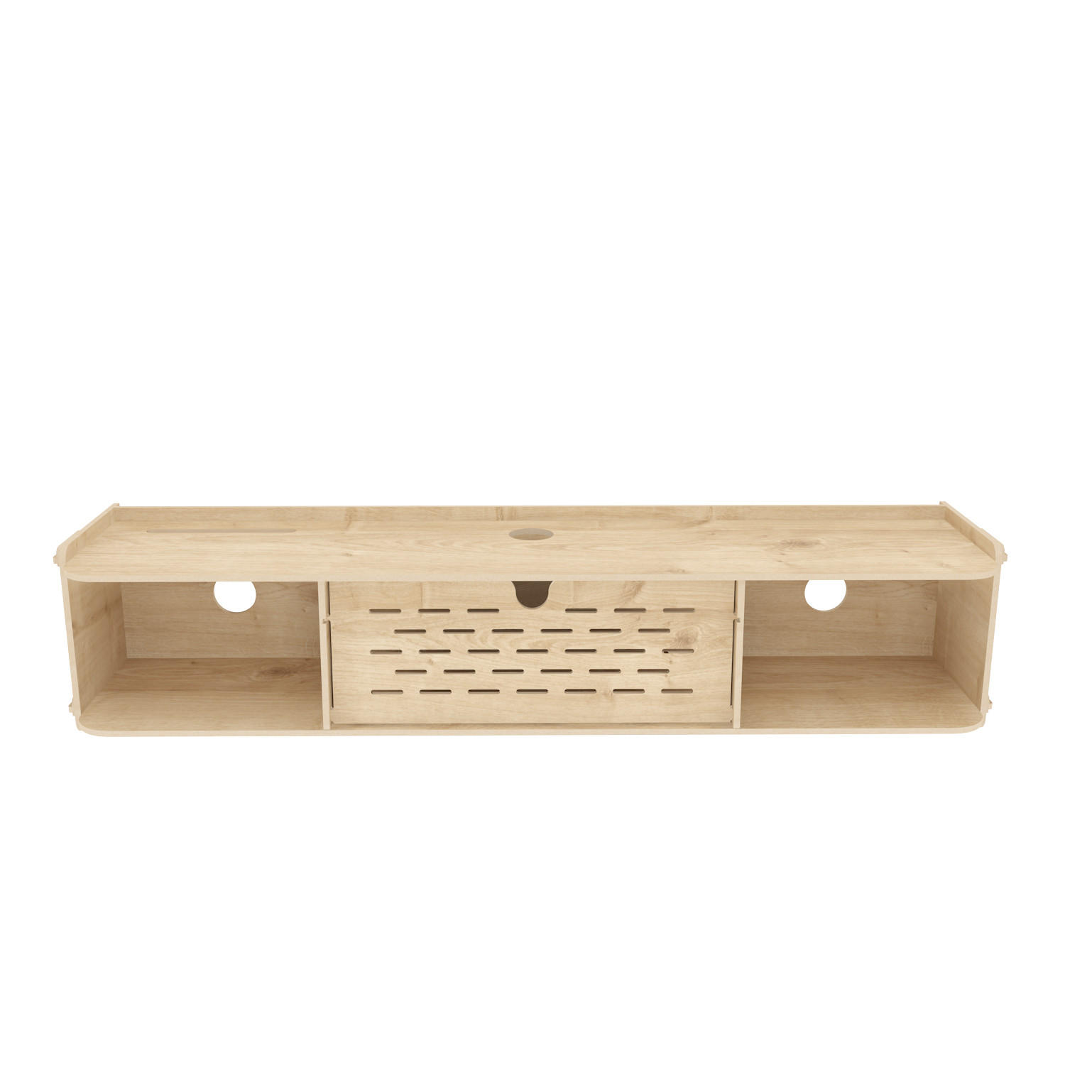 TV-ELEMENT Sima - Eichefarben, Holzwerkstoff (116.5/19.5/22cm) - Decorotika