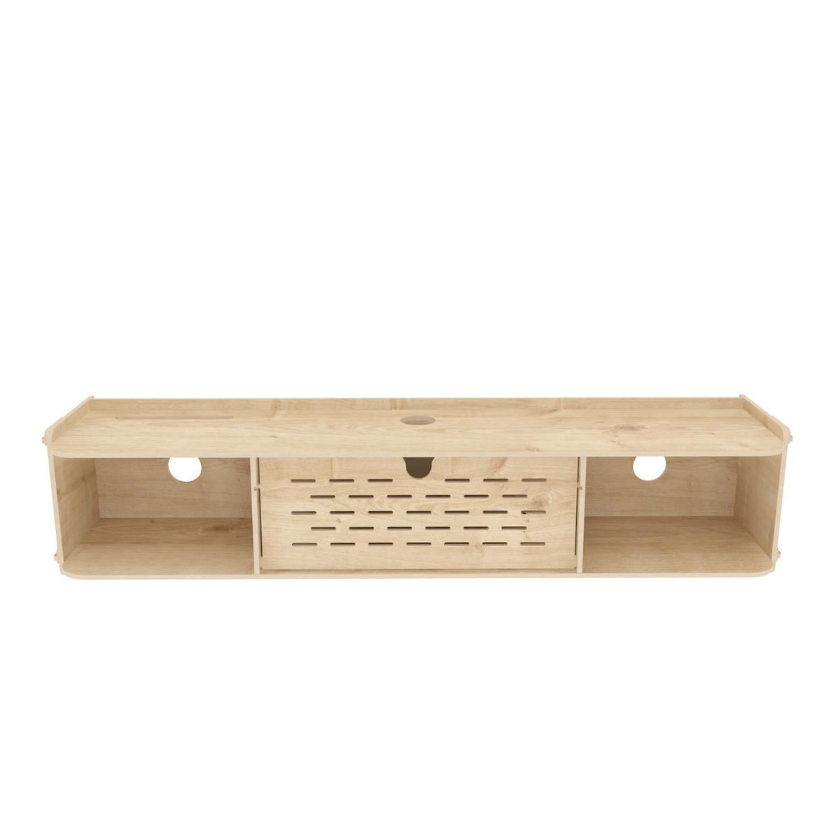 TV-ELEMENT Sima - Eichefarben, Holzwerkstoff (116.5/19.5/22cm) - Decorotika
