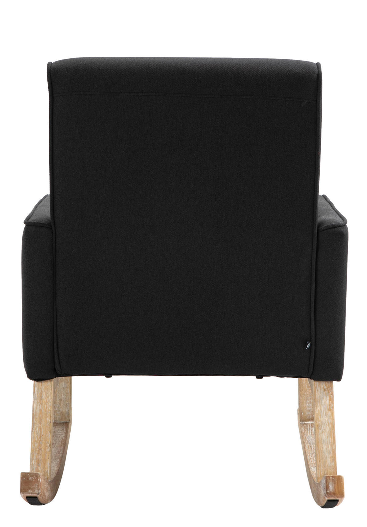 SCHAUKELSTUHL Stoff schwarz - Schwarz, Holz/Textil (63/90/77cm) - CLP