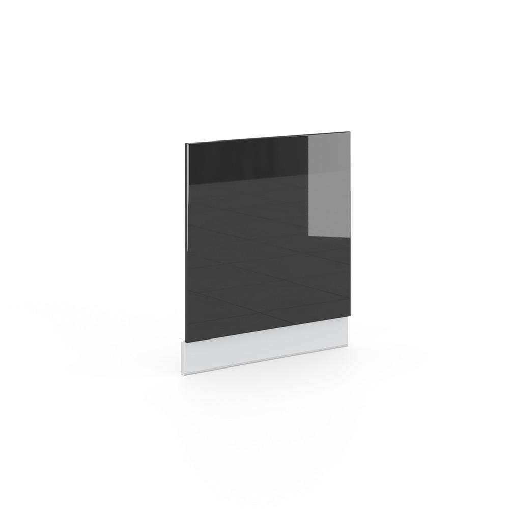 FRONTBLENDE Fame-Line Anthrazit Hochglanz 60 cm ohne AP - Schwarz Hochglanz/Anthrazit, Holzwerkstoff (60/67.4/1.6cm) - Vicco