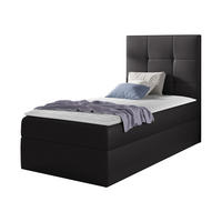 BOXBETT Mini 2, Seite zum Öffnen des Bettkastens: Rechts - Anthrazit, Holz (90/200cm) - MIRJAN24