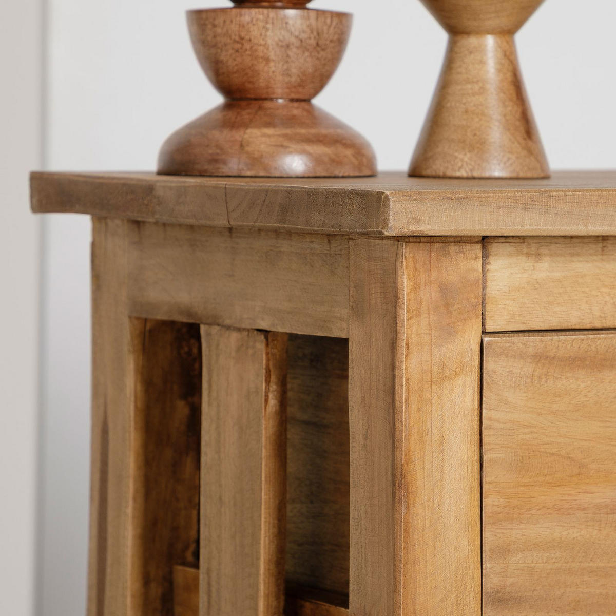 NACHTTISCH TOURNETTE - Braun, Holz (39/71/28cm) - IDIMEX