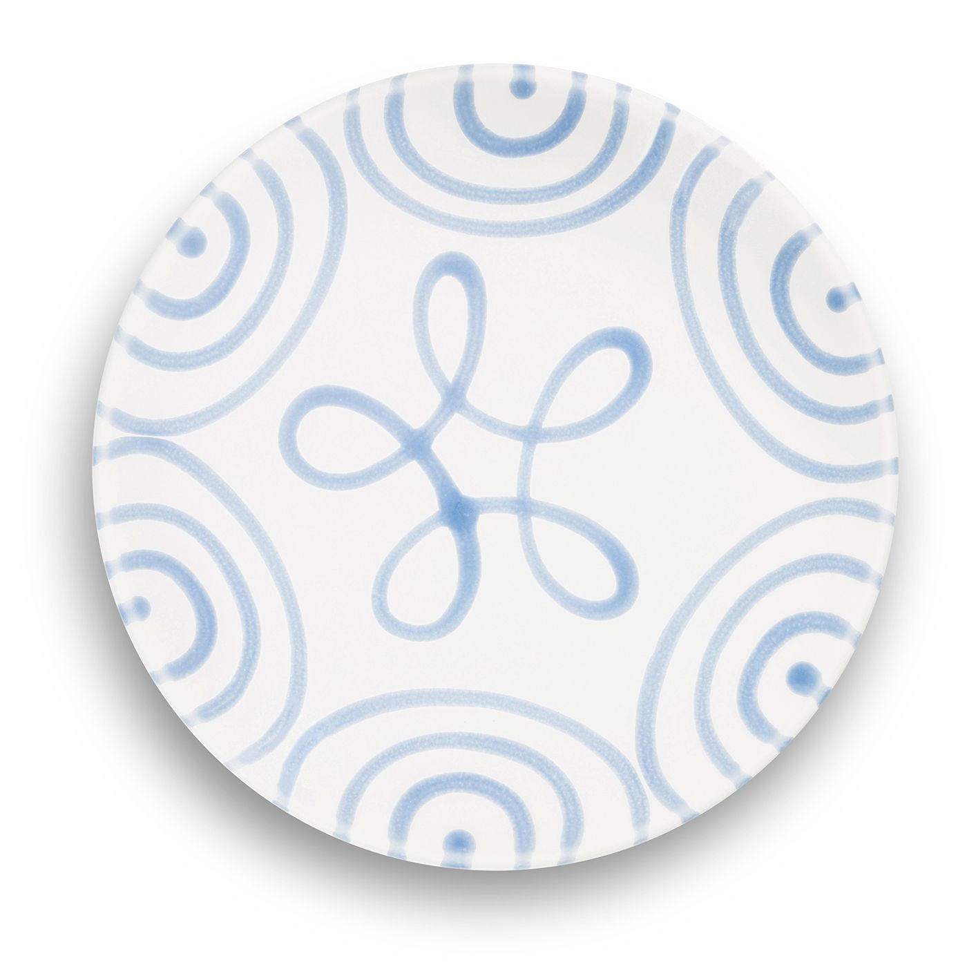 SPEISETELLER Keramik Blaugeflammt 15 cm - Blau, Keramik (15cm) - Gmundner Keramik