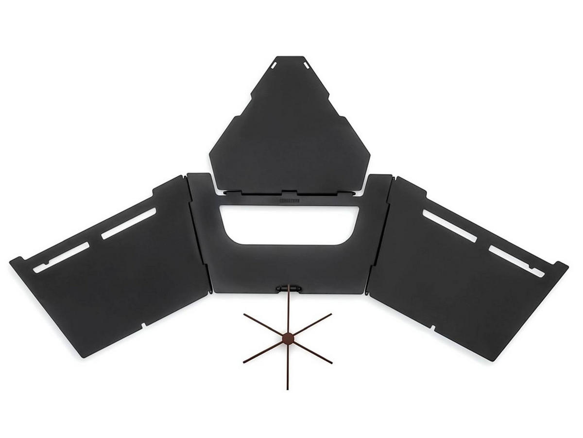CAMPINGKOCHER Flatbrook Folding Stove faltbar mit Tasche - Schwarz, Metall (38/2.5/29.5cm) - BAREBONES