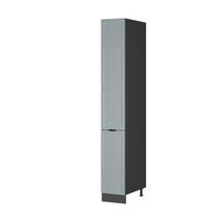 APOTHEKERSCHRANK Fame-Line Hellblau-grau 30 cm - Anthrazit/Blaugrau, Holzwerkstoff (30/206.8/58cm) - Vicco