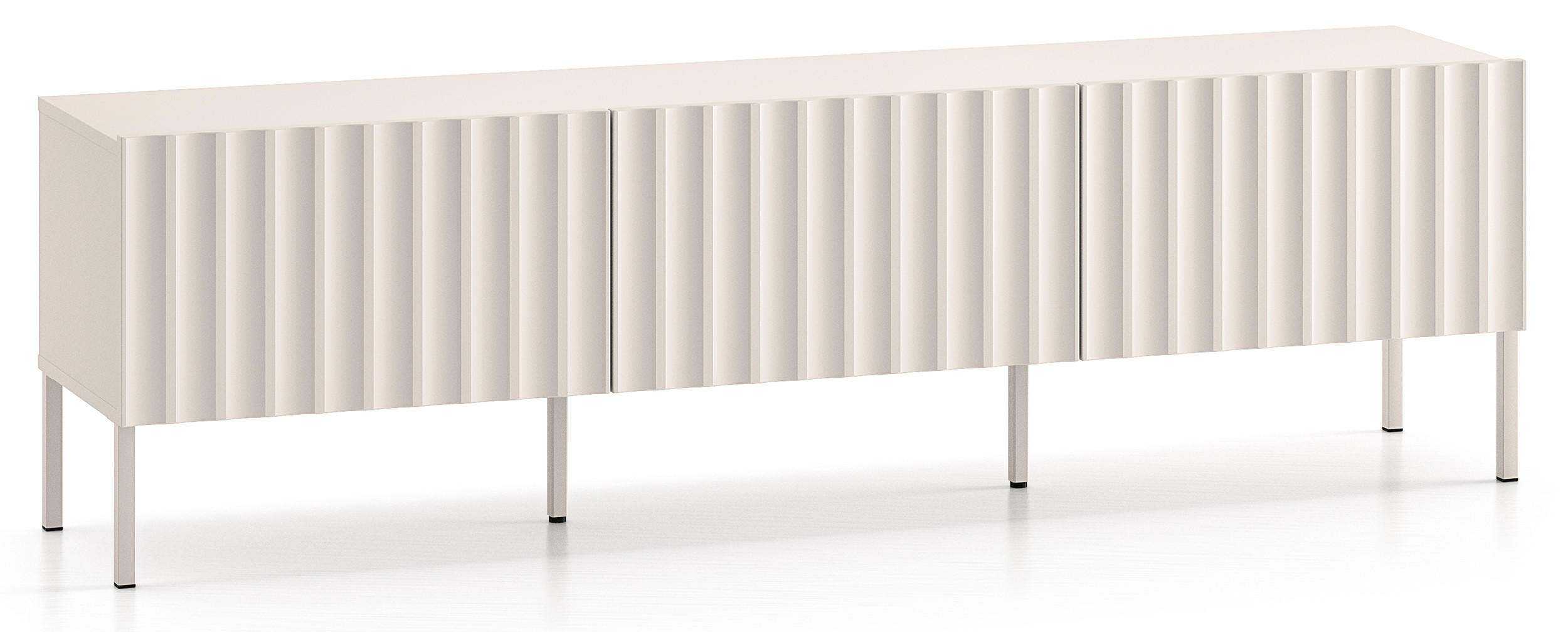 TV-LOWBOARD Derriva Hellbeige 170 cm - Ecru/Beige, Holzwerkstoff/Metall (169.8/49.7/37cm) - Selsey