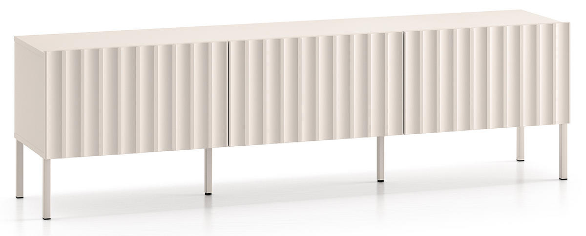 TV-LOWBOARD Derriva Hellbeige 170 cm - Ecru/Beige, Holzwerkstoff/Metall (169.8/49.7/37cm) - Selsey
