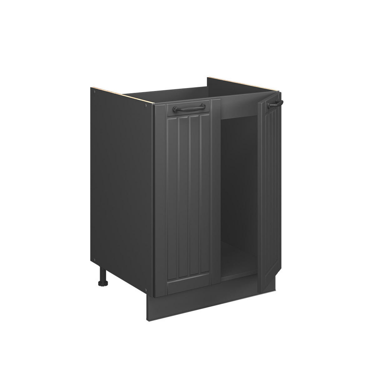 SKŘÍŇKA POD DŘEZ Fame-Line, Tmavě šedá/Antracit, 60 cm - tmavě šedá/antracitová, kompozitní dřevo (60/82/60cm) - Vicco