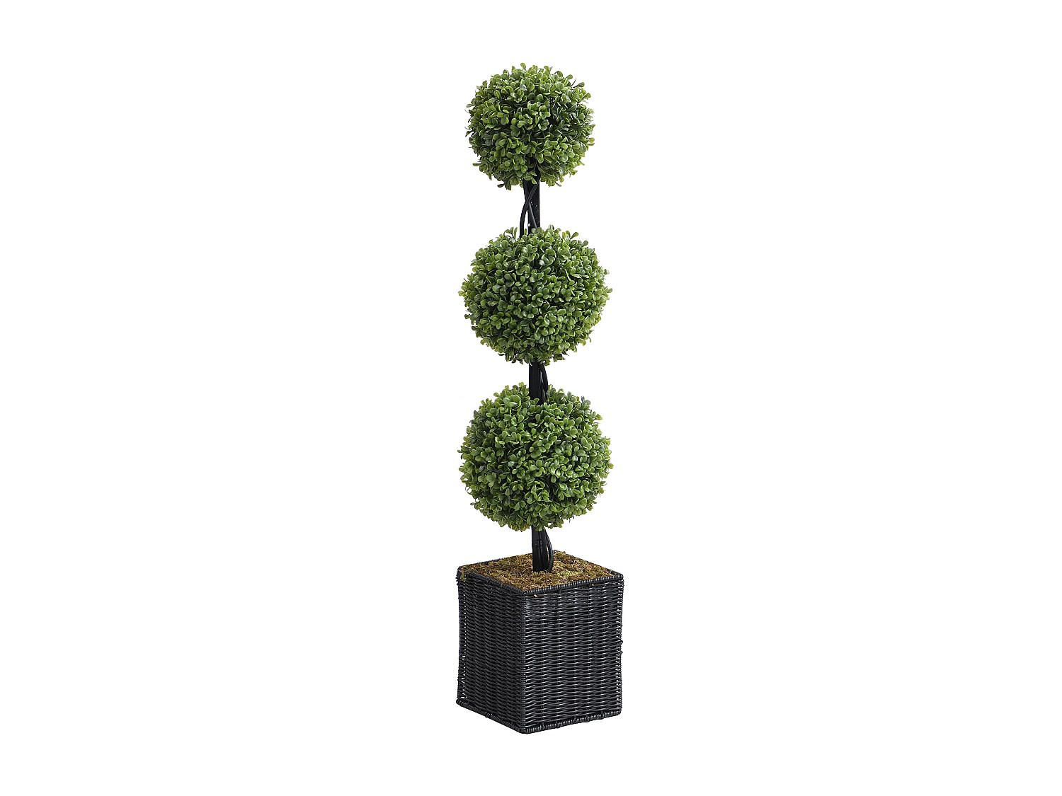 KUNSTPFLANZE - 18 cm x 18 cm - stoff - grün Pilana - Grün, Textil (90cm) - Vente-Unique