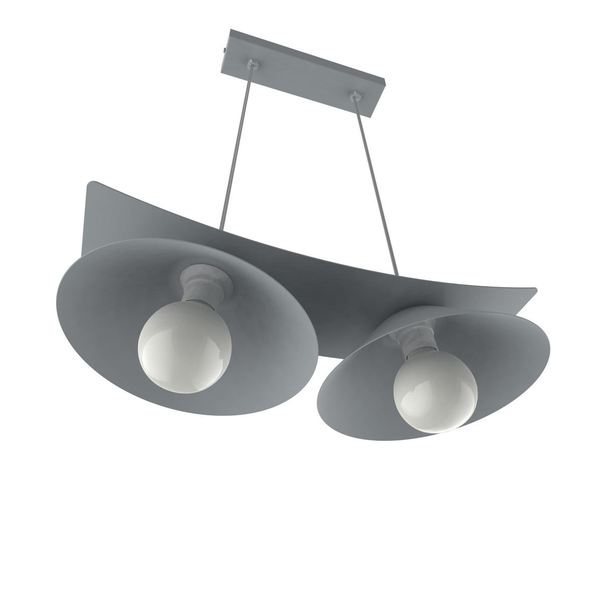 HÄNGELEUCHTE - Grau, Metall (25/50/16cm) - Lumicom