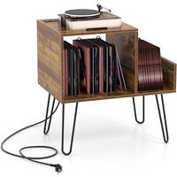 BEISTELLTISCH 67cm Braun - Braun, Holz (66/67/45cm) - COSTWAY