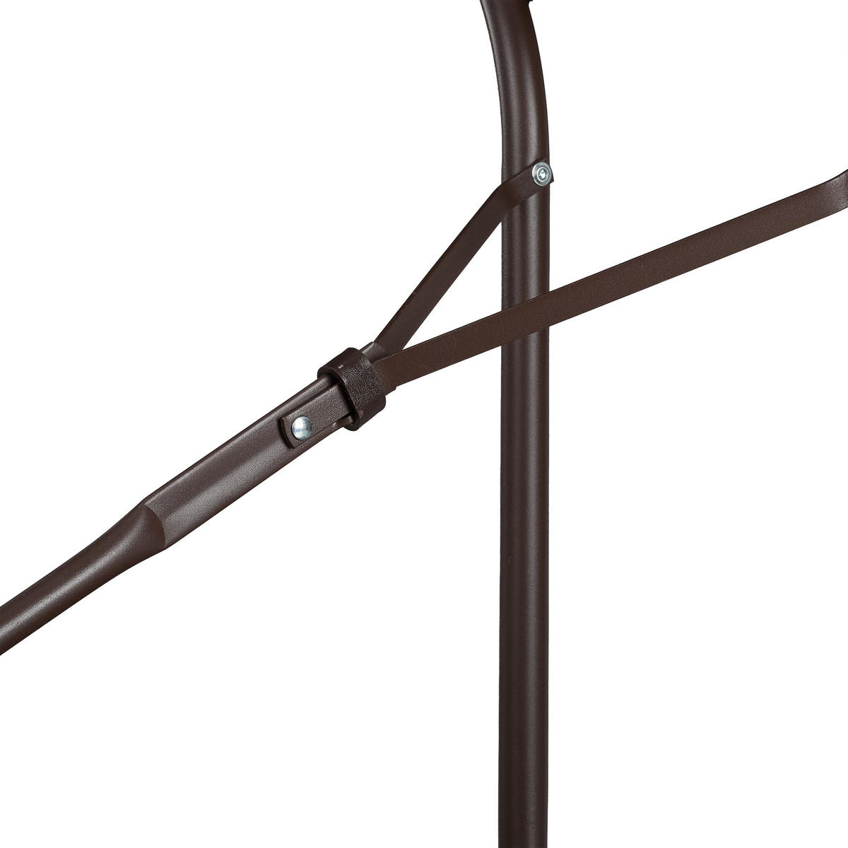 GARTENTISCH - Braun, Kunststoff/Metall (74/180/72cm) - Relaxdays