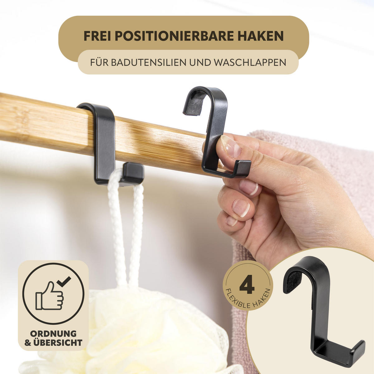 TÜR-HÄNGEREGAL, schwarz - Schwarz, Holz (65/86/17cm) - eluno