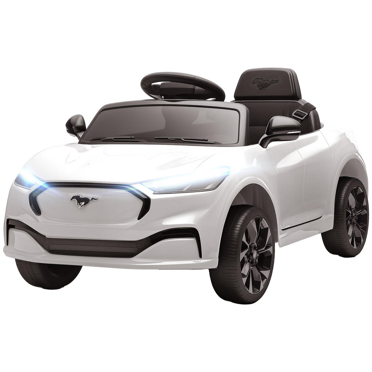 ELEKTRO-KINDERAUTO DE-13149 2 Motoren Weiß - Weiß, Kunststoff (233.68/139.7/111.76cm) - ComfortXL