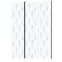 PARAVENT Einseitig Bedruckter 3-tlg 135x172 cm abstrakte Fische - Grau, Holz/Textil (135/172/3cm) - Muralo