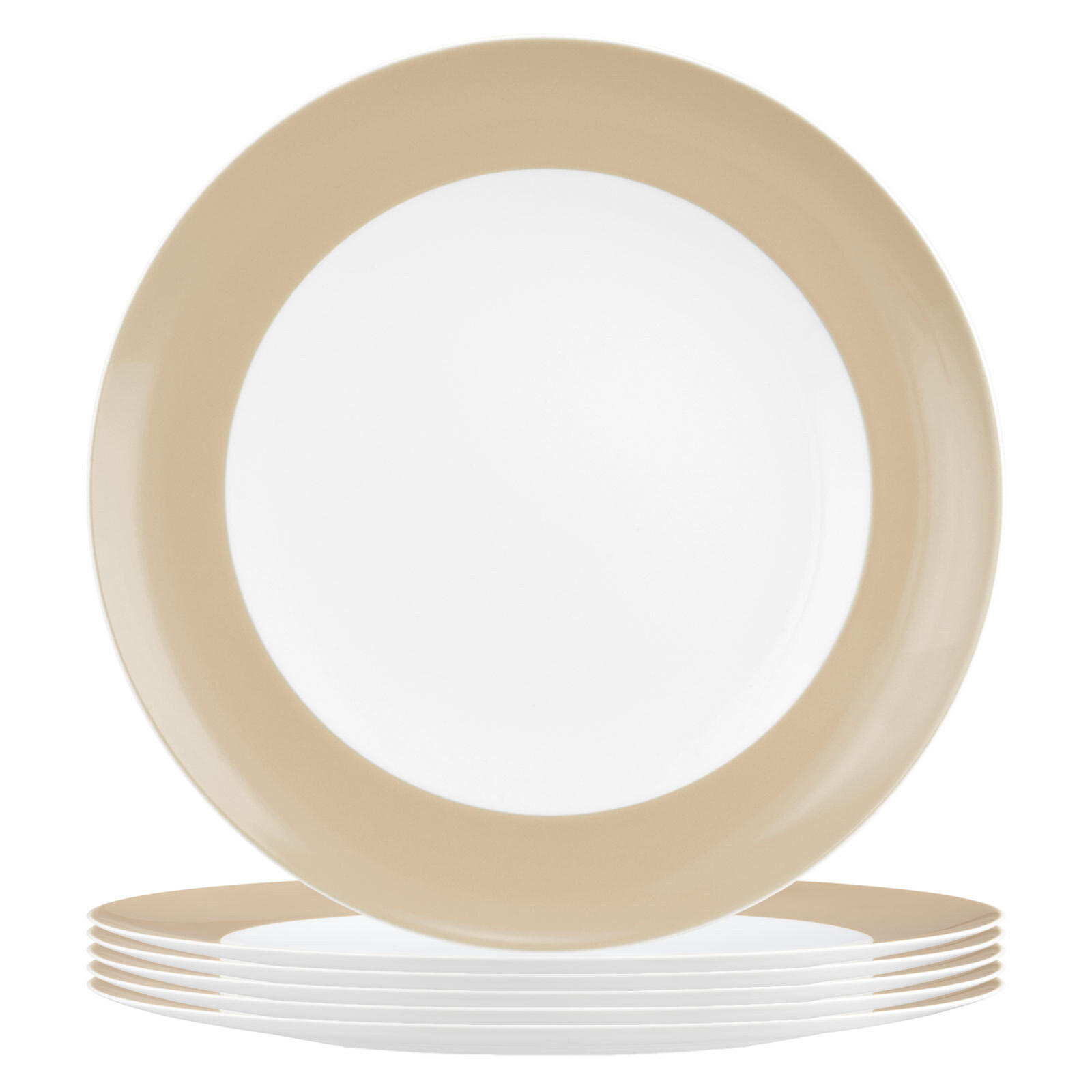 SPEISETELLER Liberty Pure Colors Dusty Beige ø 27 cm 6er Set - Beige, Keramik (27.3cm) - Seltmann Weiden