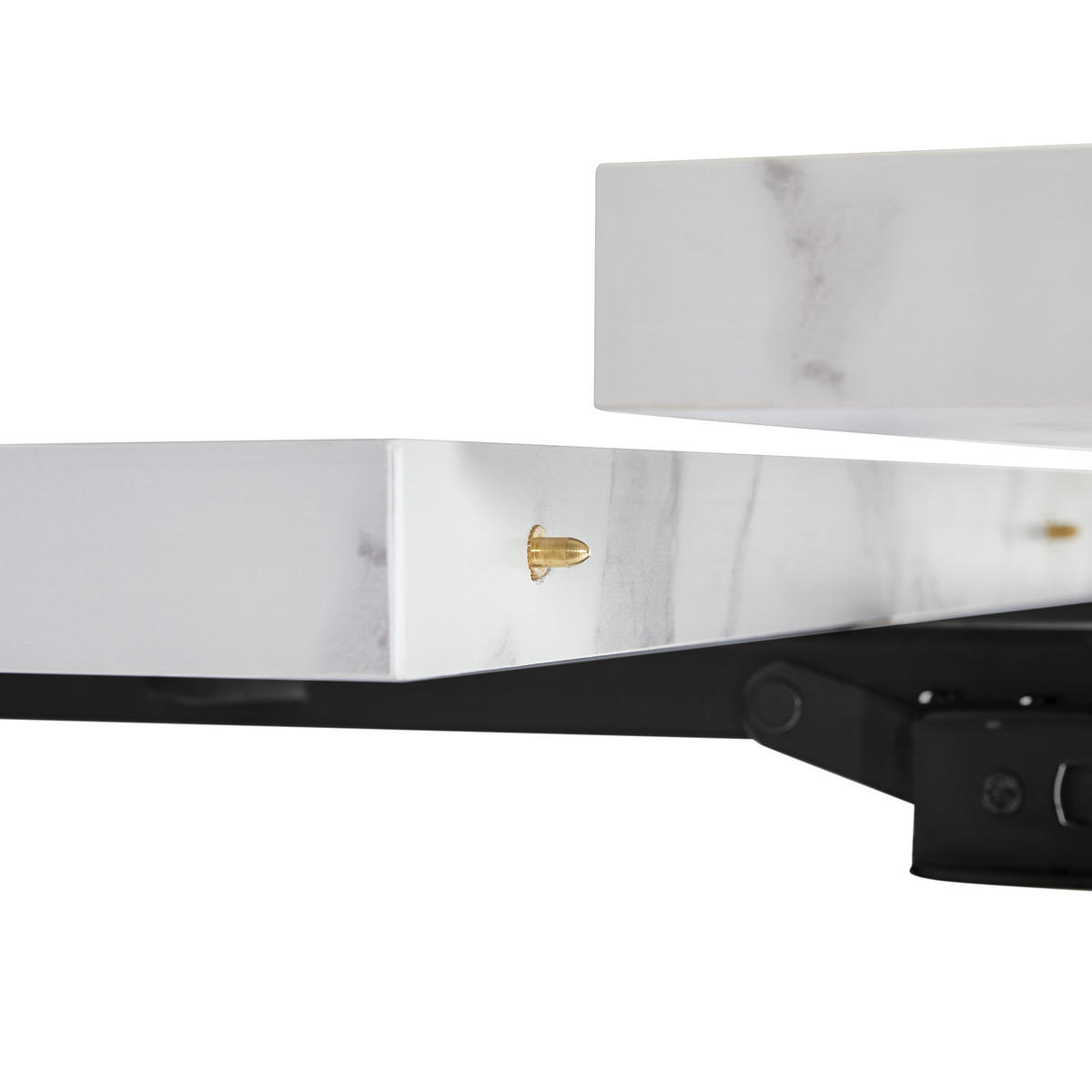 ESSTISCH Weiß 159/74/77 cm - Weiß, Holz/Metall (74/159/77cm) - Urban Meuble