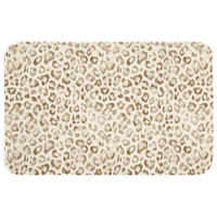 KOUPELNOVÁ PŘEDLOŽKA Leopard - Classic - Béžová 80x50 cm - světle hnědá, textil/plast (80/50cm)