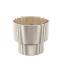 BEISTELLTISCH mit Stauraum aus Holz ø38,5cm - SAND I - Beige - Beige, Holz (38/38/35cm) - Drawer