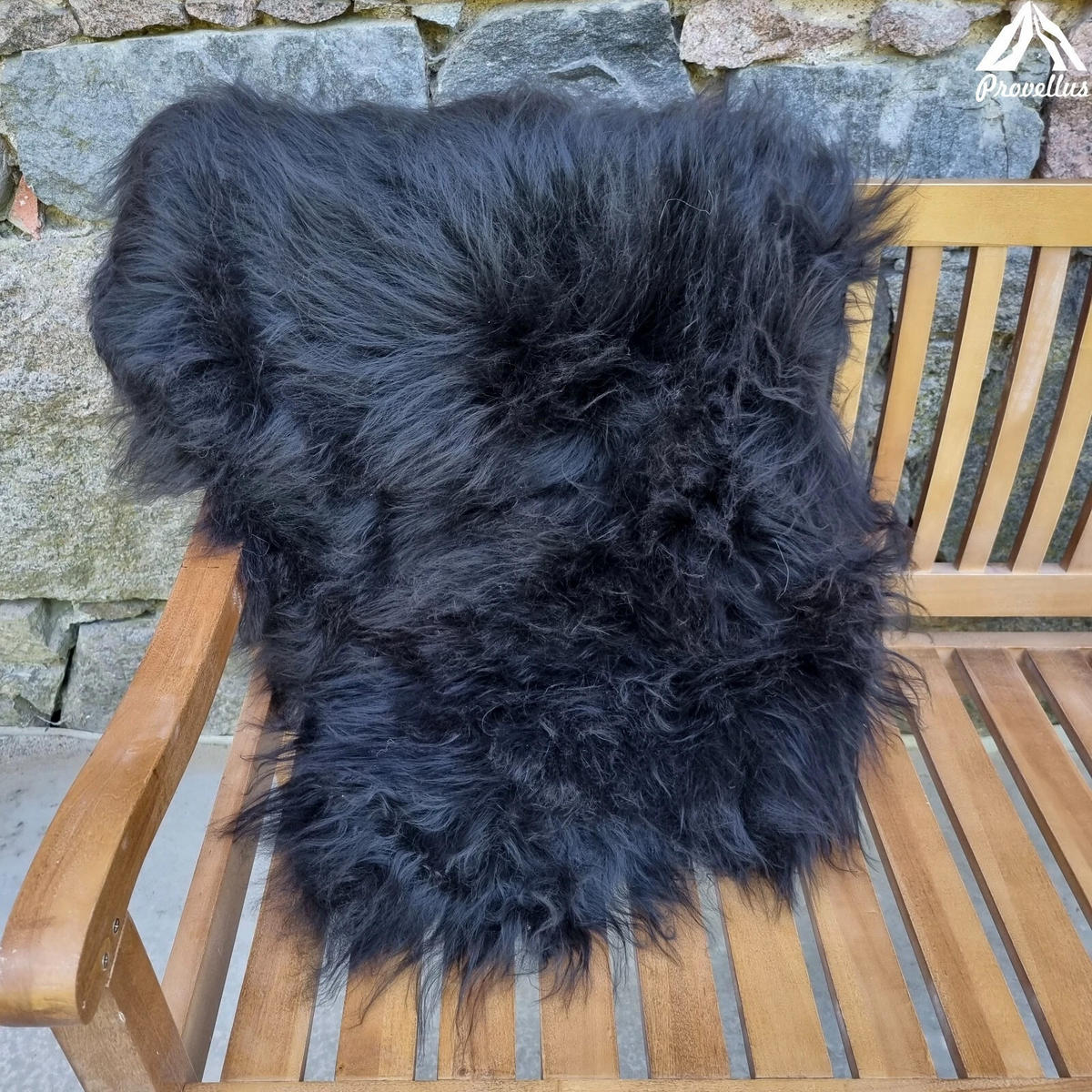 SCHAFFELL Langhaar skandinavisch weich chromfrei Natur Dunkel ca. 115 cm - Dunkelbraun, Fell (65/115cm) - Provellus